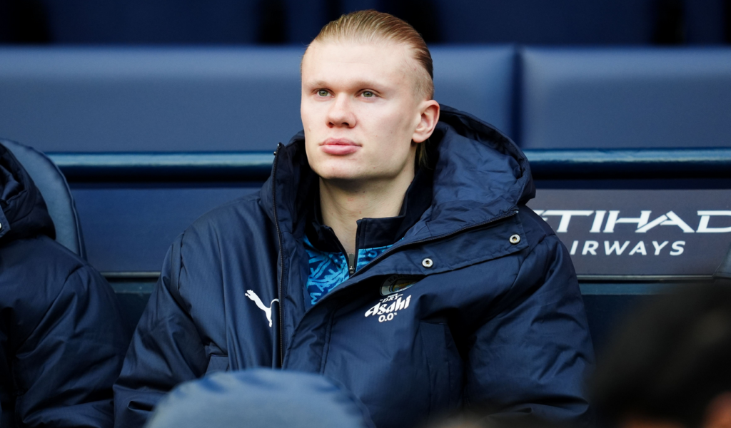 haaland on the bench independent.co.uk