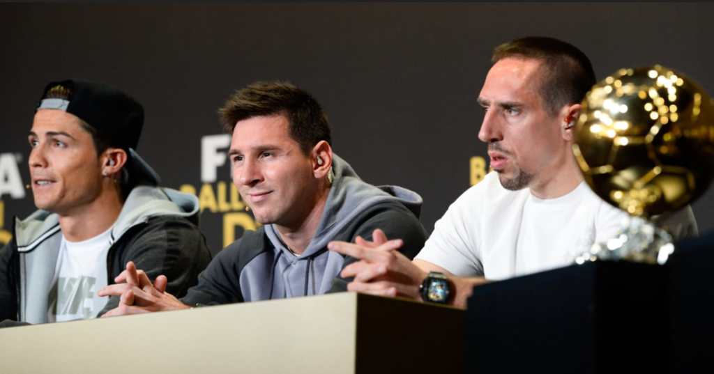 ribéry, messi, ronaldo frenchfootballweekly.com